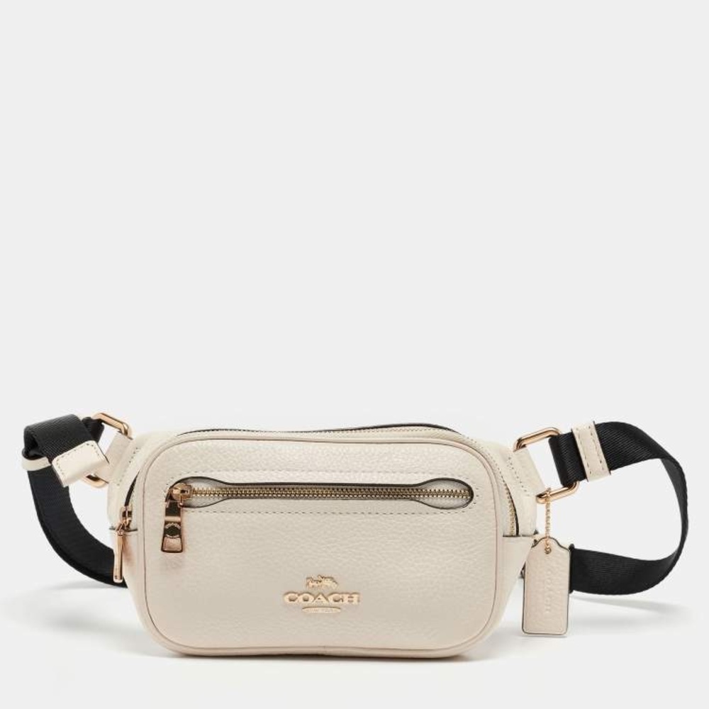 Coach Cream and Black Crossbody Bag